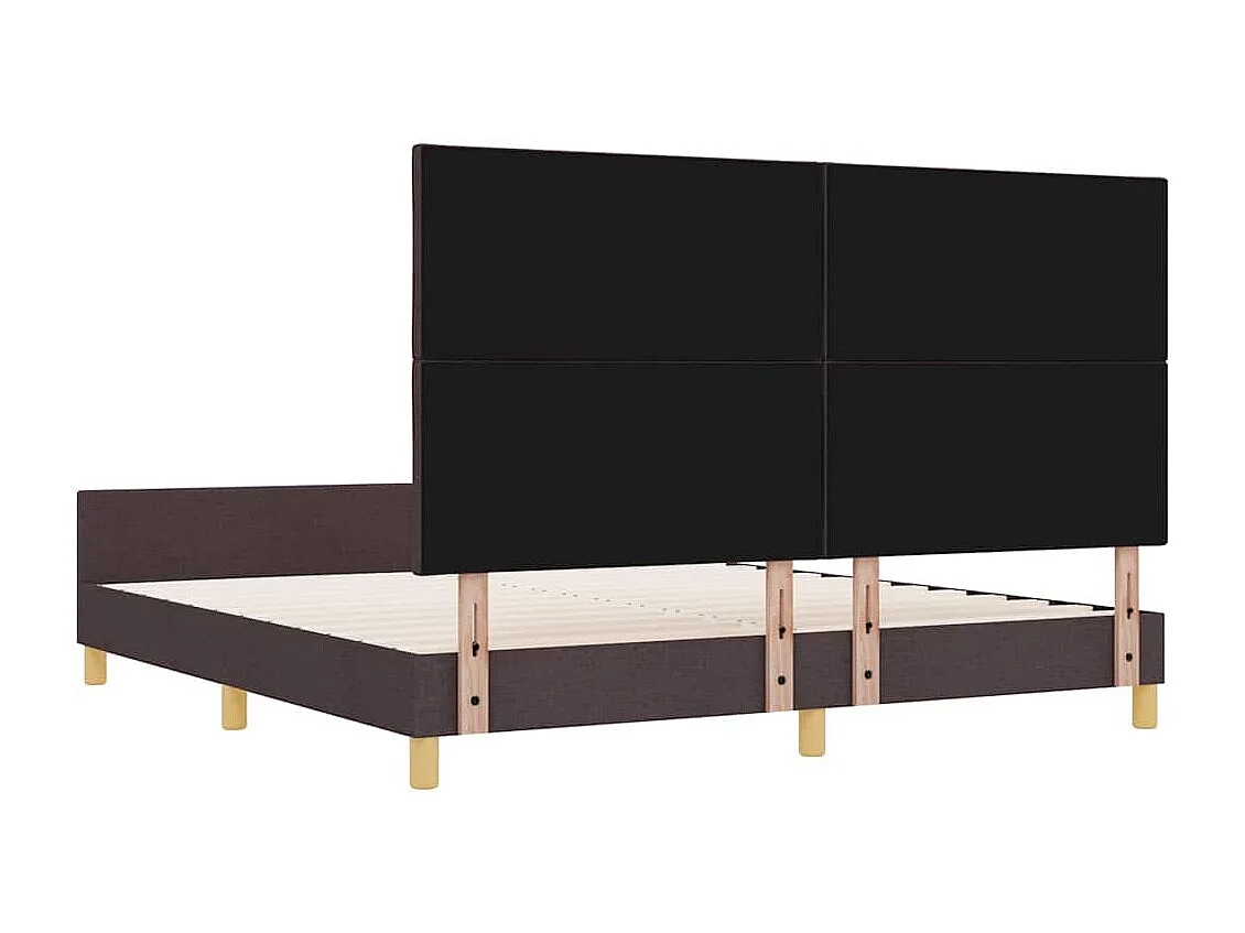 Estrutura da Cama Castanho escuro 180 x 200 cm tecido