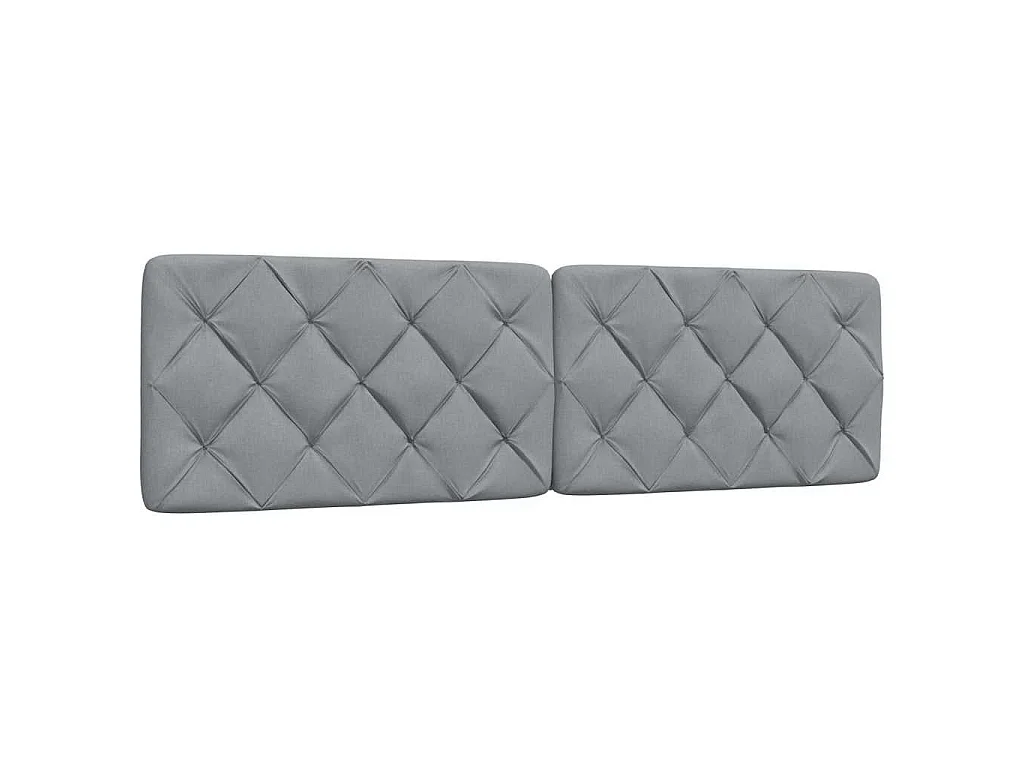 Lit avec matelas gris clair 180x200 cm tissu