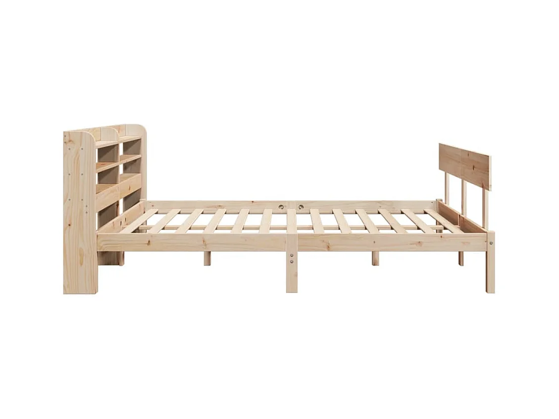 Cadre de lit sans matelas 160x200 cm bois massif de pin