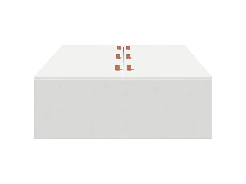 Cadre de lit avec rangement Blanc 90 x 200 cm Bois d'ingénierie