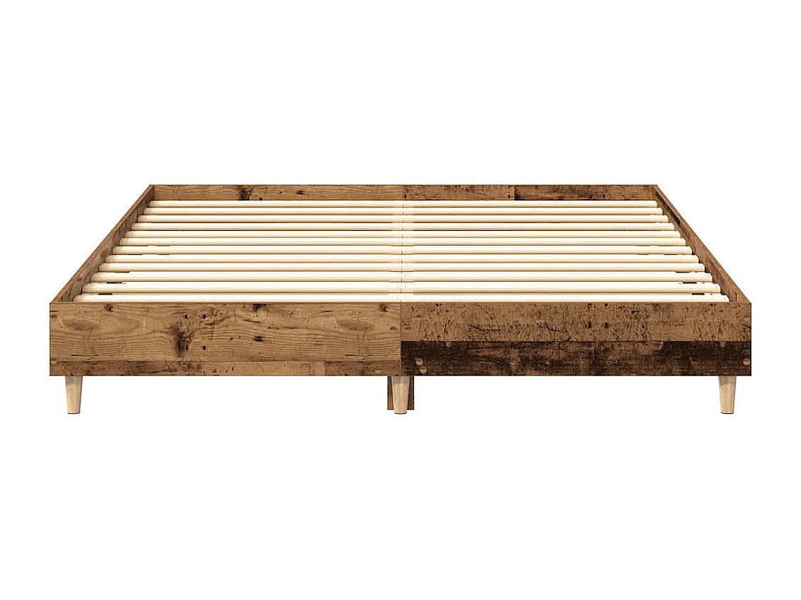 Bedframe zonder matras 140x200 cm spaanplaat bewerkt hout