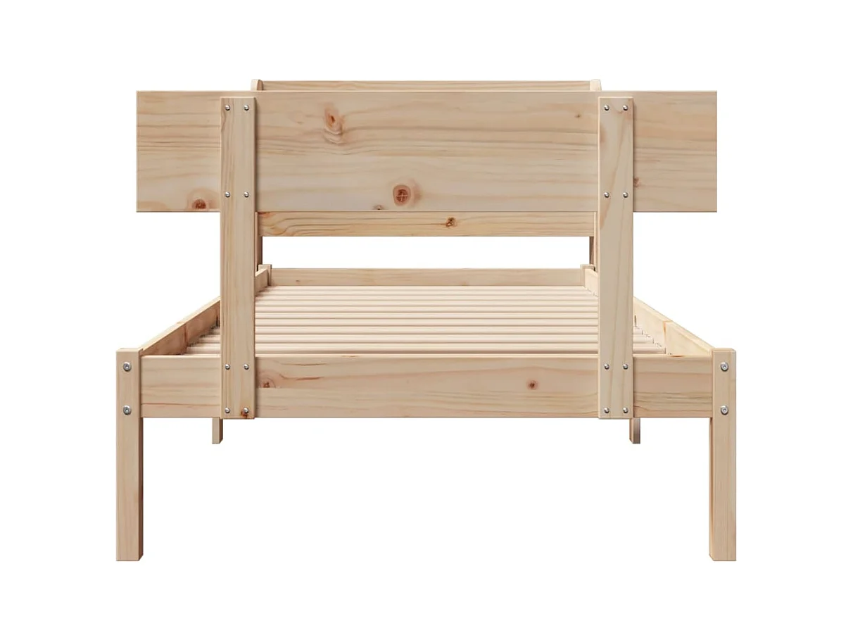 Cadre de lit sans matelas 90x200 cm bois de pin massif