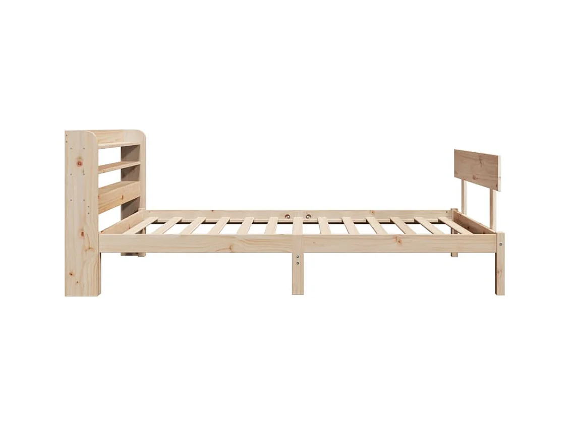 Cadre de lit sans matelas 90x200 cm bois de pin massif