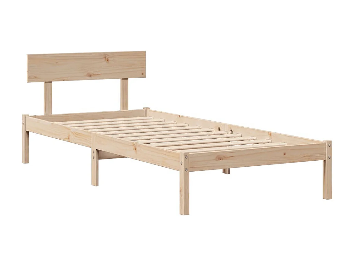 Cadre de lit sans matelas 90x200 cm bois de pin massif