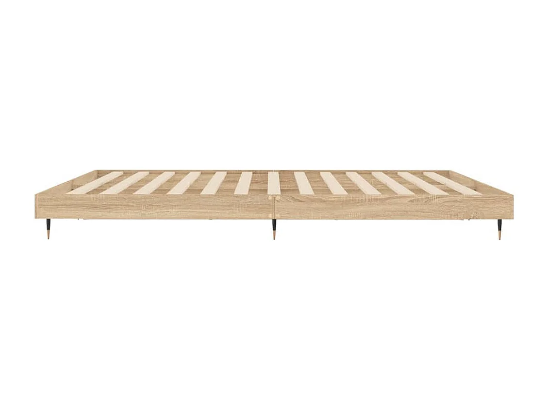 Bedframe zonder matras hout sonoma eikenkleurig 180x200 cm