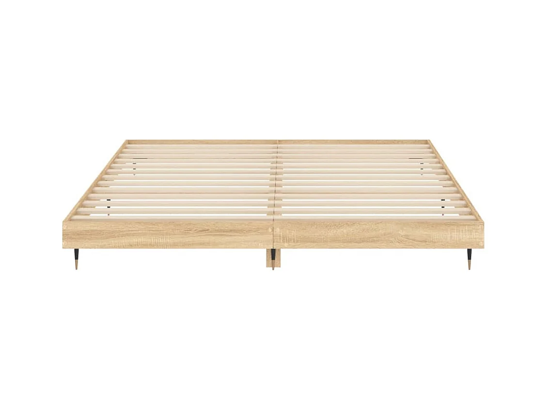 Bettgestell ohne Matratze Sonoma-Eiche 180x200 cm Holzwerkstoff