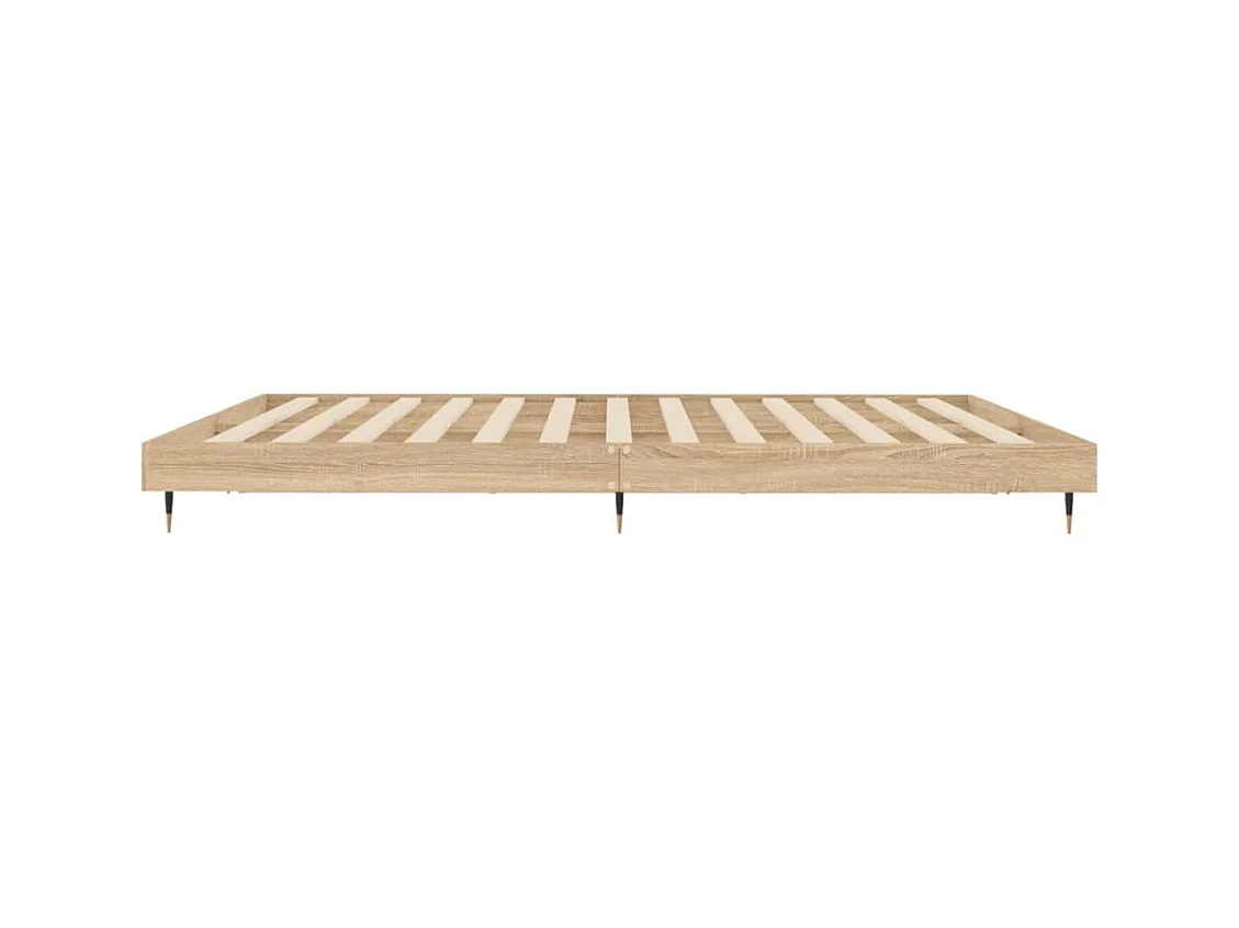 Bettgestell ohne Matratze Sonoma-Eiche 180x200 cm Holzwerkstoff