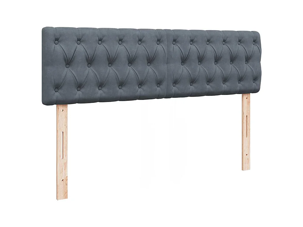 Estructura cama otomana con colchón gris oscuro 140x200cm