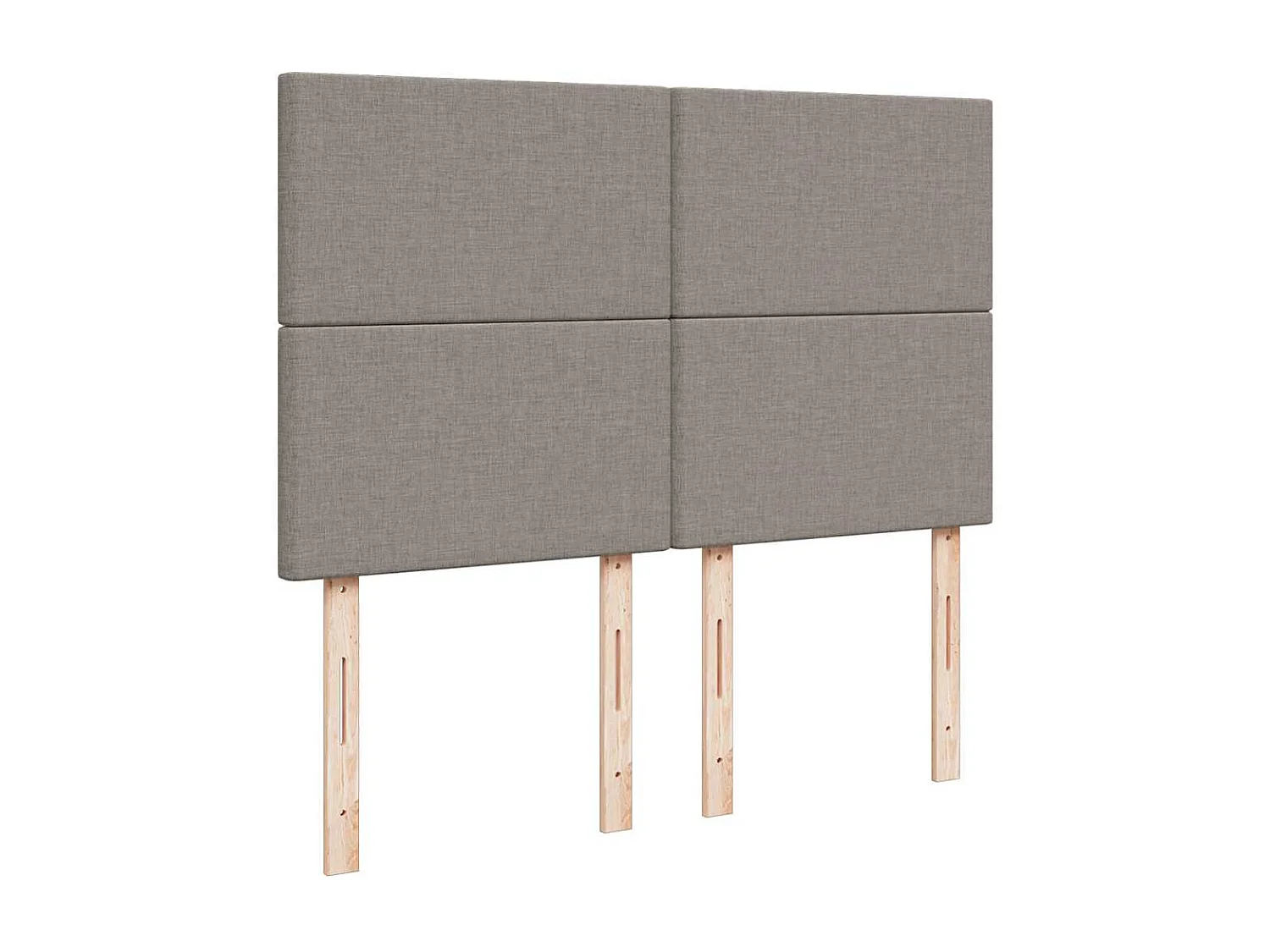 Estructura de cama otomana colchón tela gris pardo 140x200cm