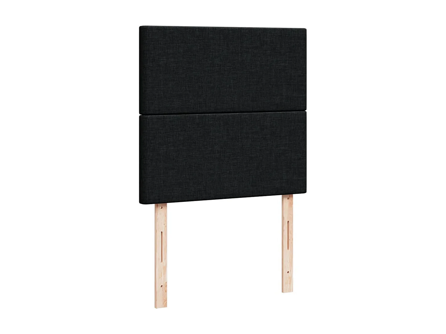Cama com molas/colchão 90x200 cm tecido preto