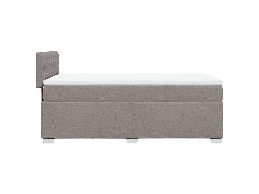 Giroletto a Molle con Materasso Tortora 90x200 cm inTessuto