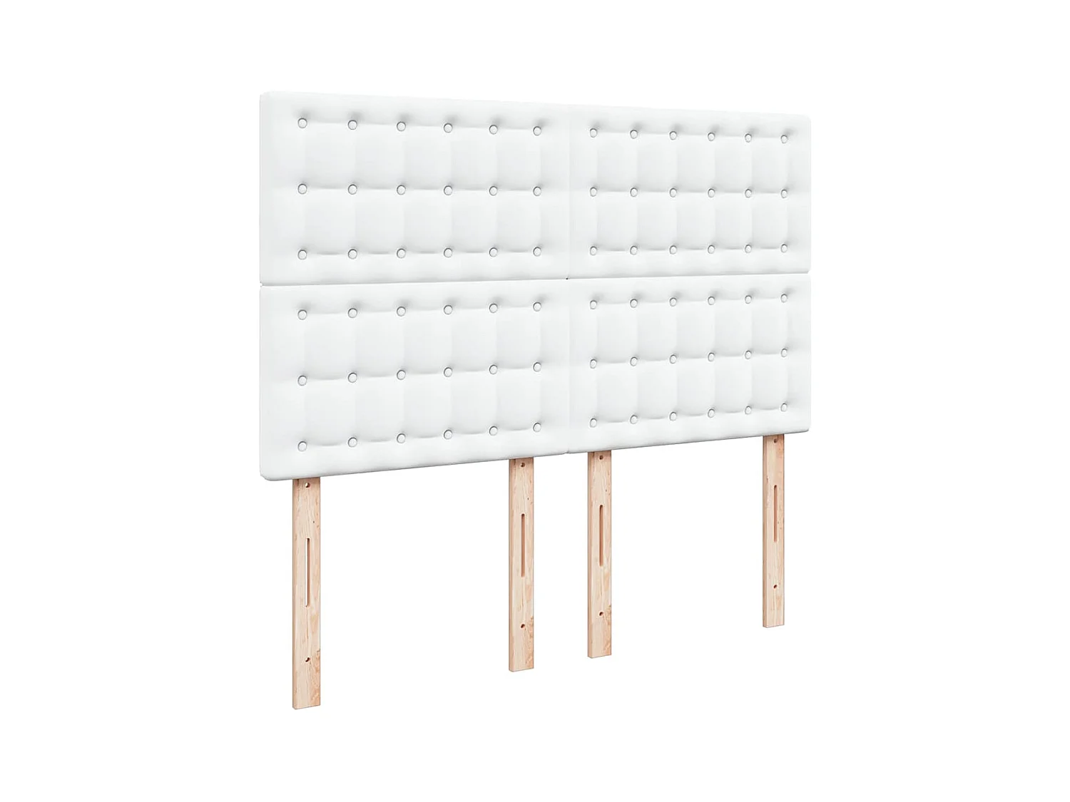 Ottoman-Bett mit Matratze Weiß 140x200 cm Kunstleder