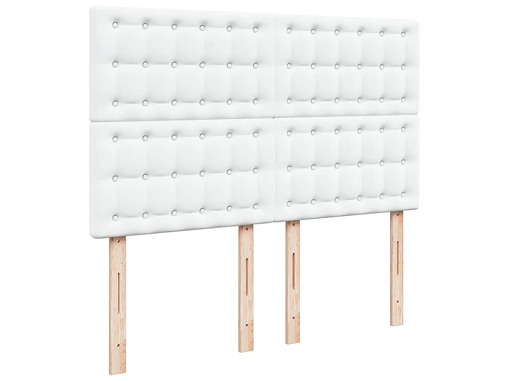 Ottoman-Bett mit Matratze Weiß 140x200 cm Kunstleder