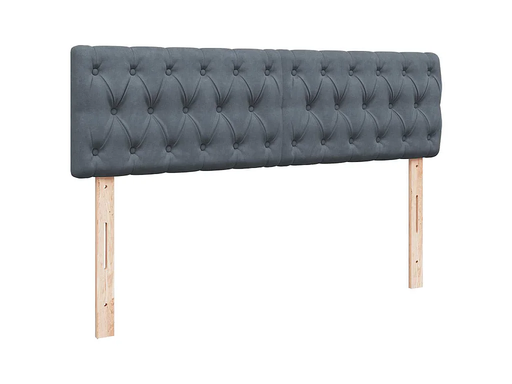 Struttura Letto Pouf con Materassi 160x200 cm in Velluto