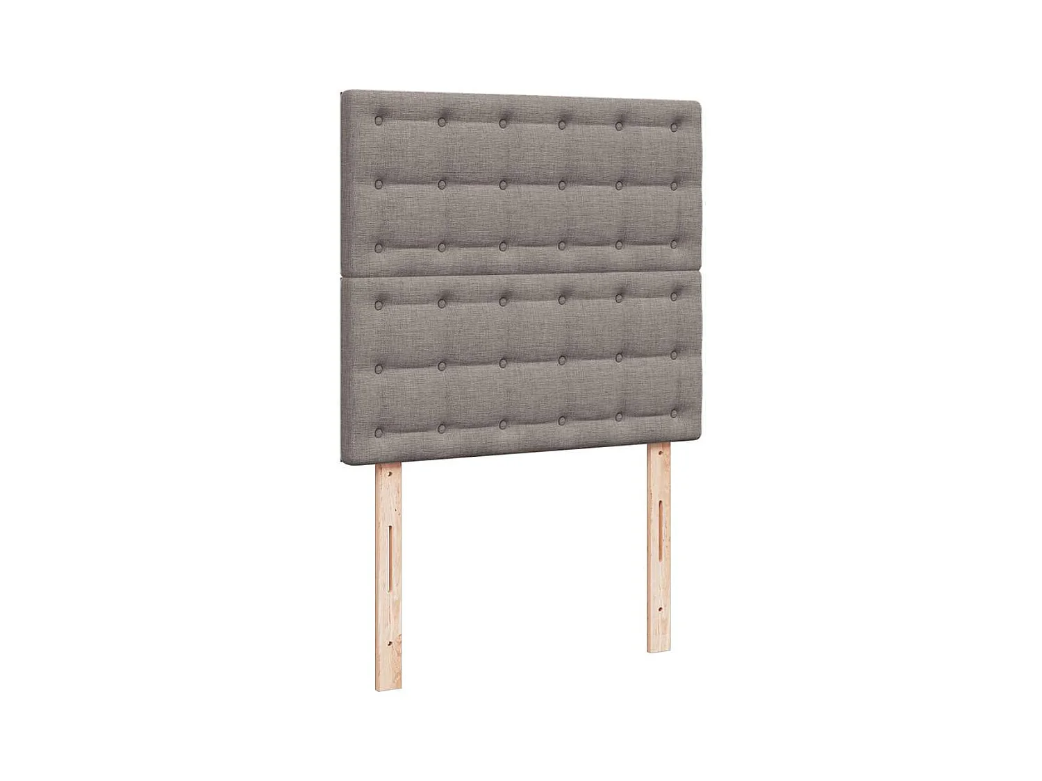 Boxspringbett mit Matratze Taupe 90x190 cm Stoff