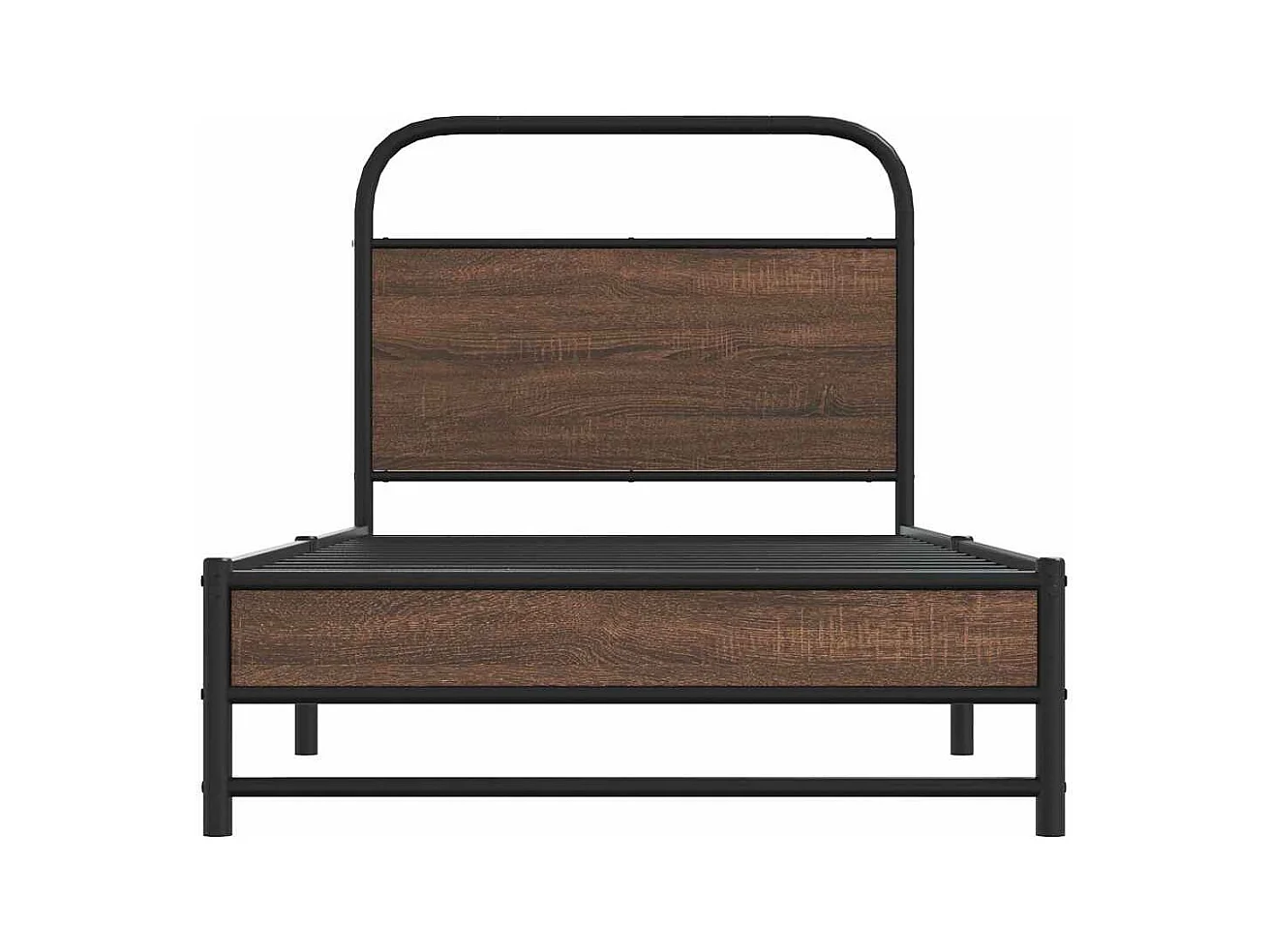 Cadre de lit sans matelas 100x200 cm chêne marron
