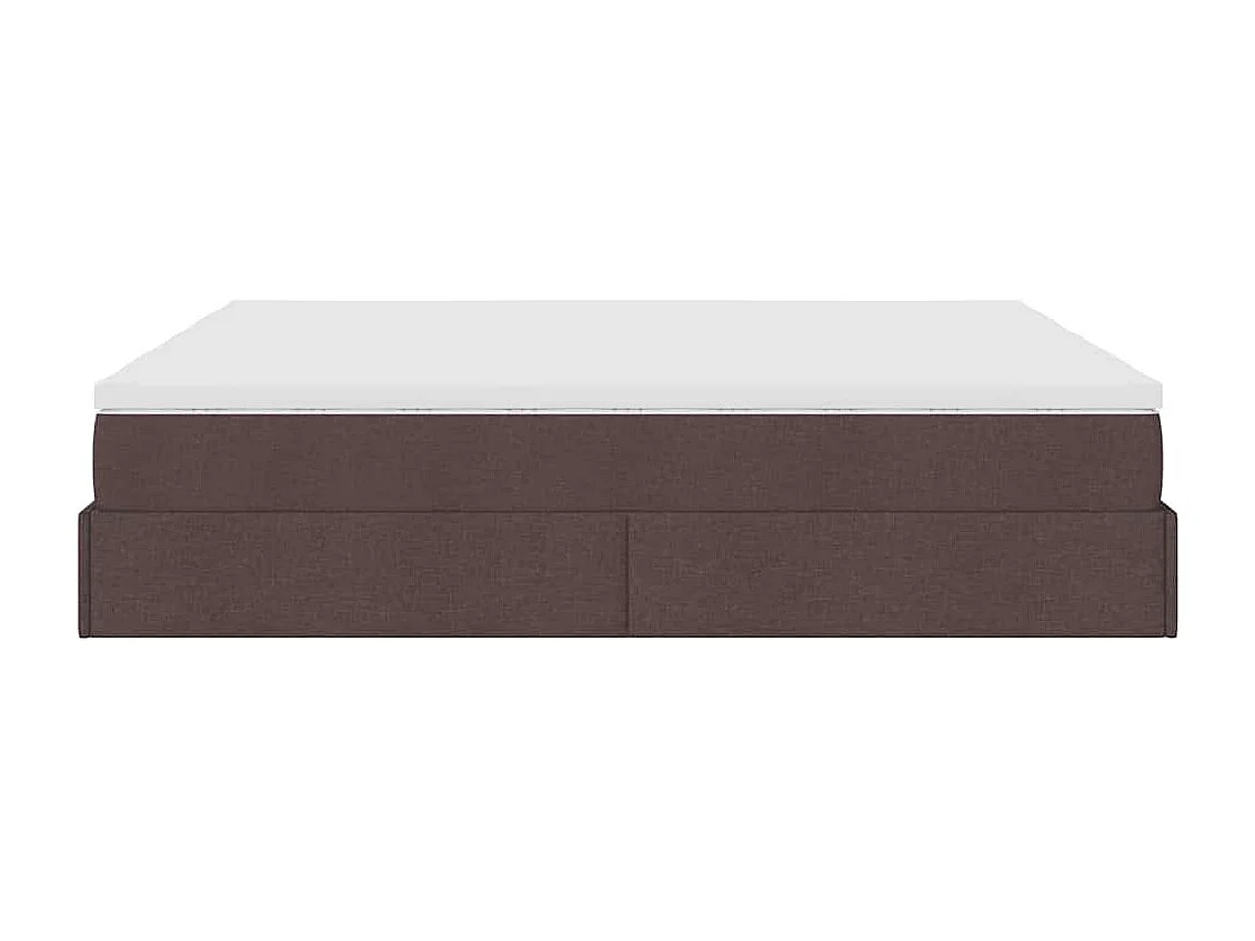 Struttura Letto Pouf con Materassi 180x200 cm in Tessuto