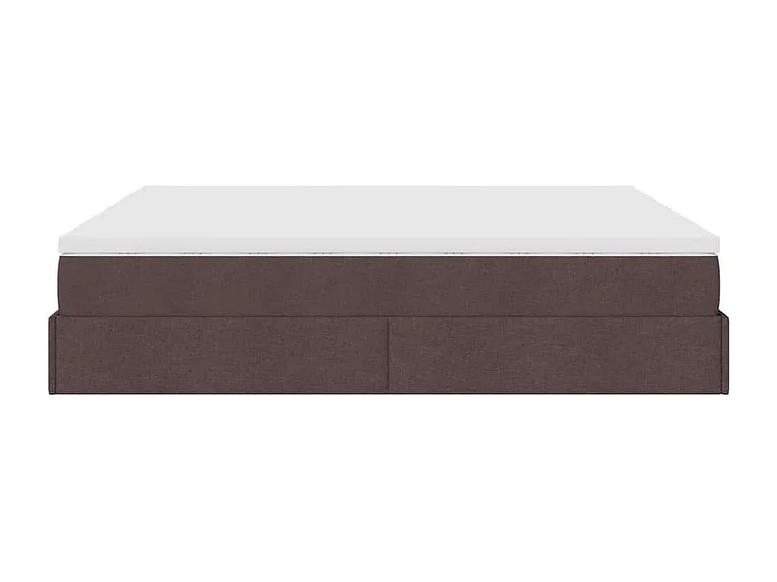 Struttura Letto Pouf con Materassi 180x200 cm in Tessuto