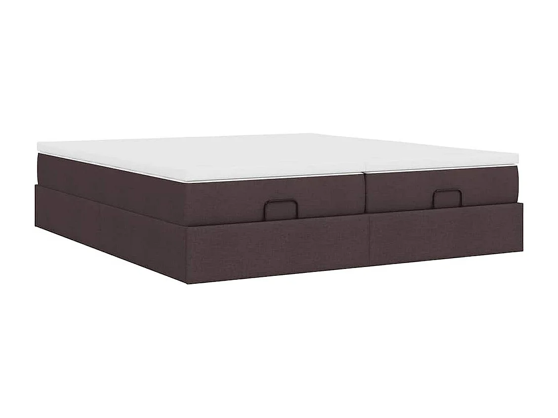 Struttura Letto Pouf con Materassi 180x200 cm in Tessuto