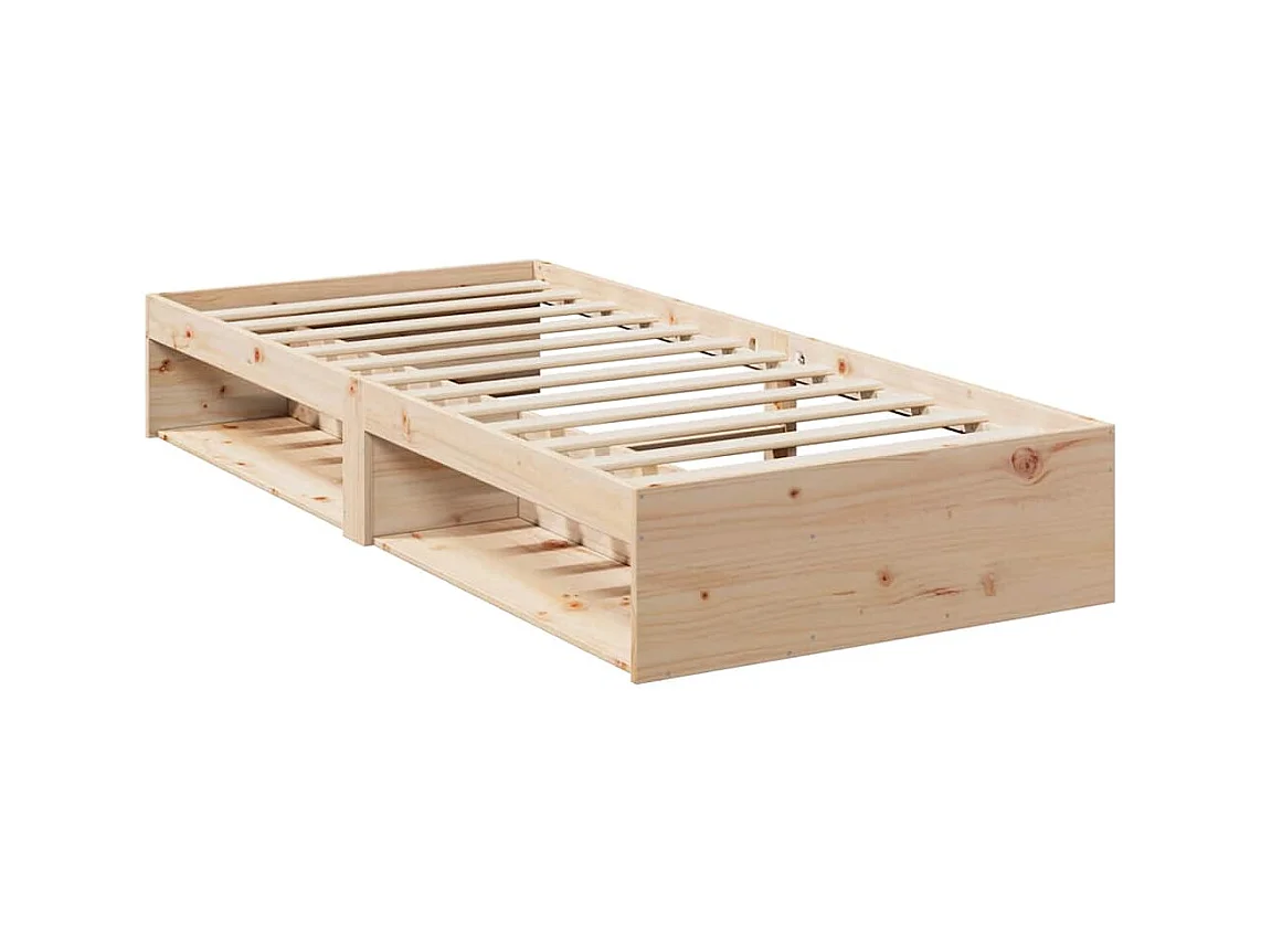 Lit de jour avec matelas 90x190 cm bois de pin massif