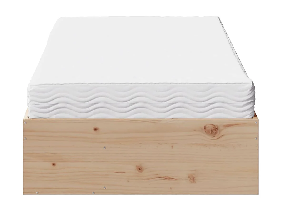 Lit de jour avec matelas 90x190 cm bois de pin massif