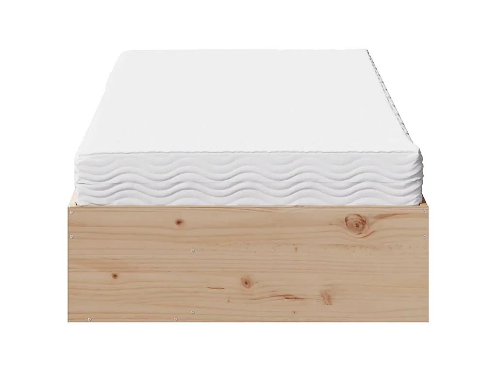 Lit de jour avec matelas 90x190 cm bois de pin massif