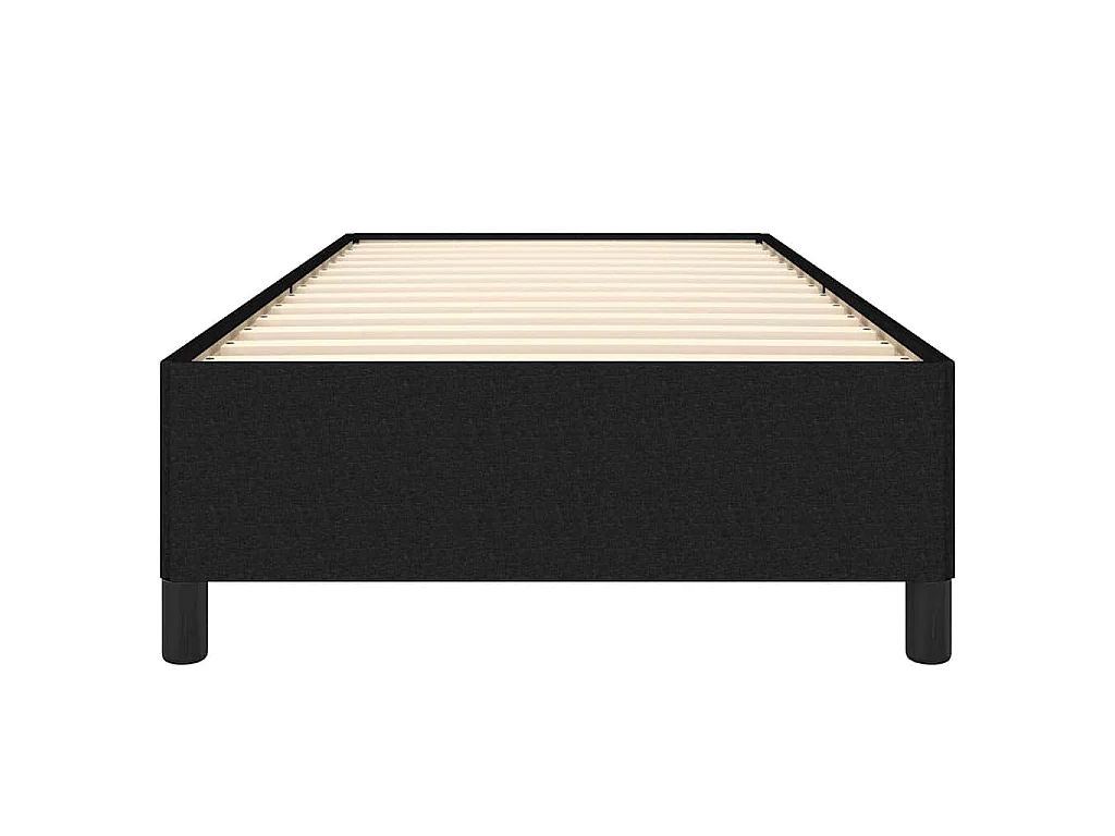 Cadre de lit sans matelas noir 100x200 cm tissu