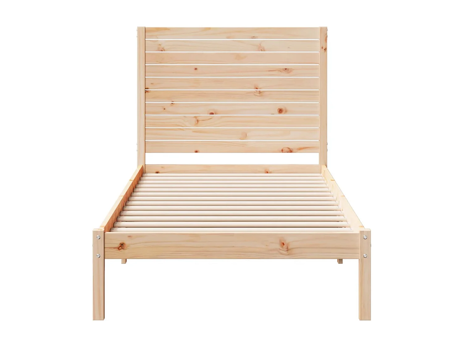 Bedframe extra lang zonder matras massief hout 90x210 cm