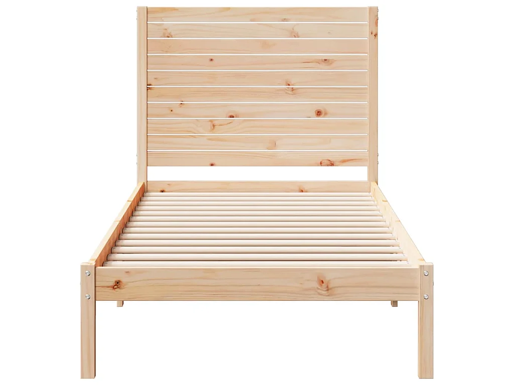 Cadre de lit extra long sans matelas 90x210 cm bois massif