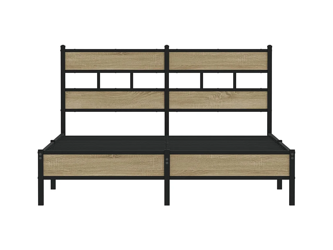 Bedframe zonder matras hout sonoma eikenkleurig 140x200 cm