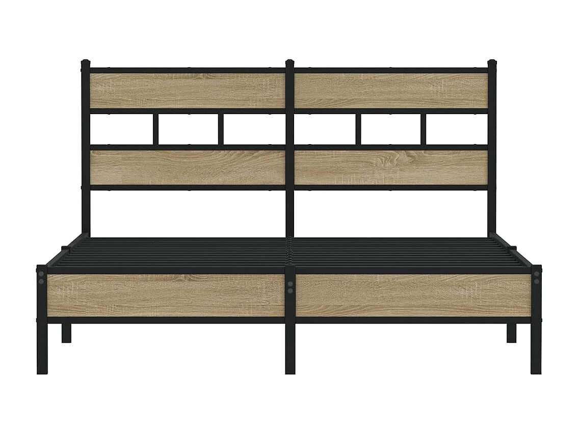 Bettgestell ohne Matratze Sonoma-Eiche 140x200 cm Holzwerkstoff