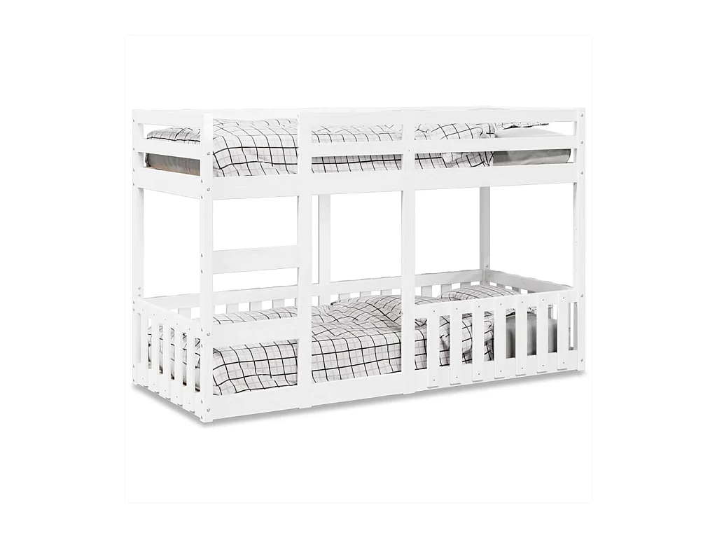 Beliche 90x190 cm madeira de pinho maciça branco