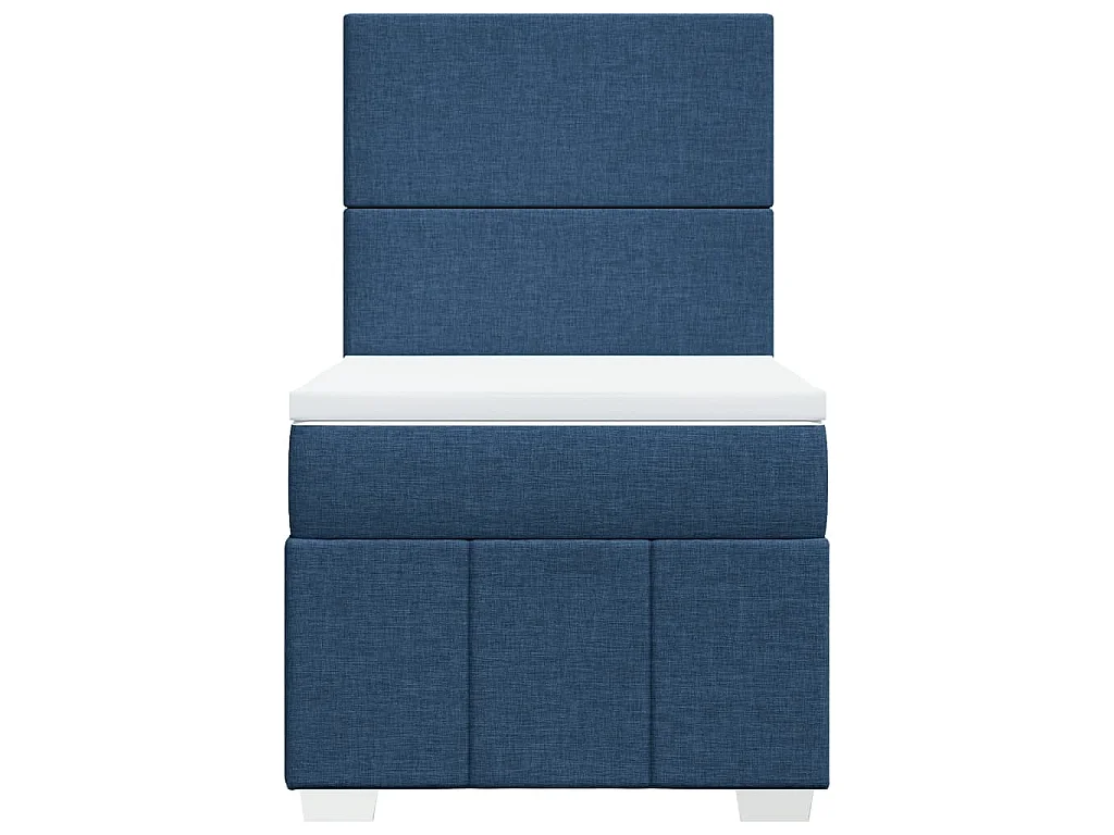 Giroletto a Molle con Materasso Blu 90x200 cm inTessuto