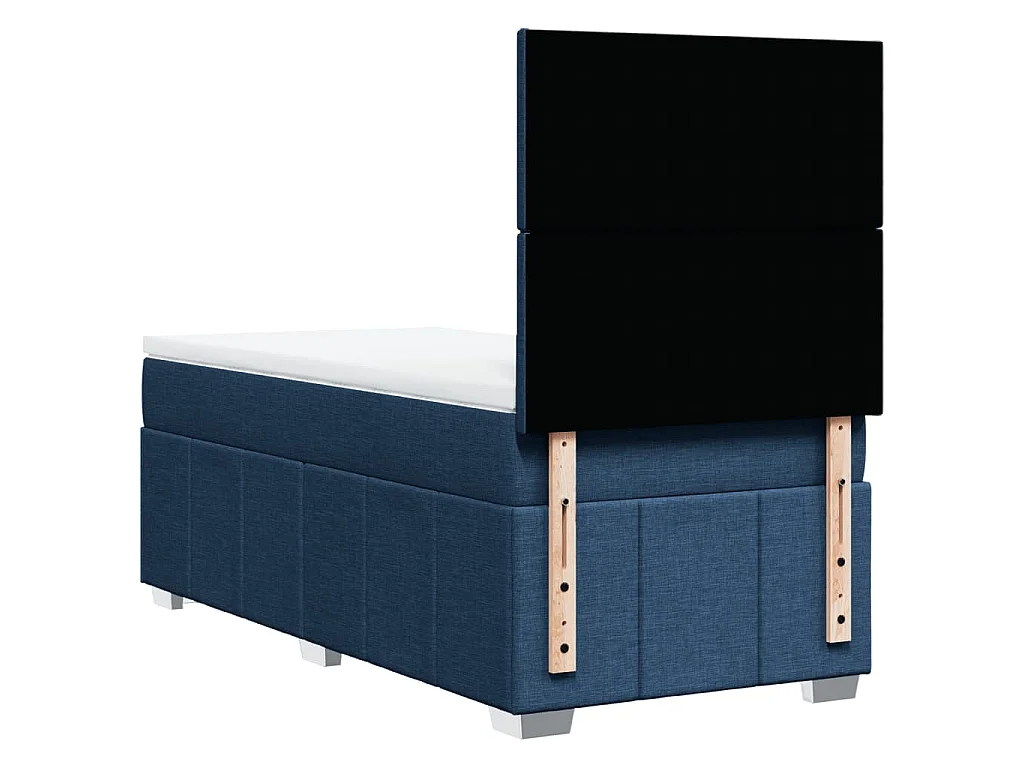 Giroletto a Molle con Materasso Blu 90x200 cm inTessuto