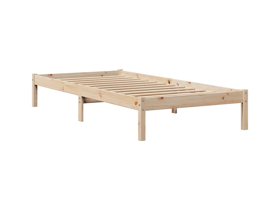Cadre de lit sans matelas 100x200 cm bois massif de pin