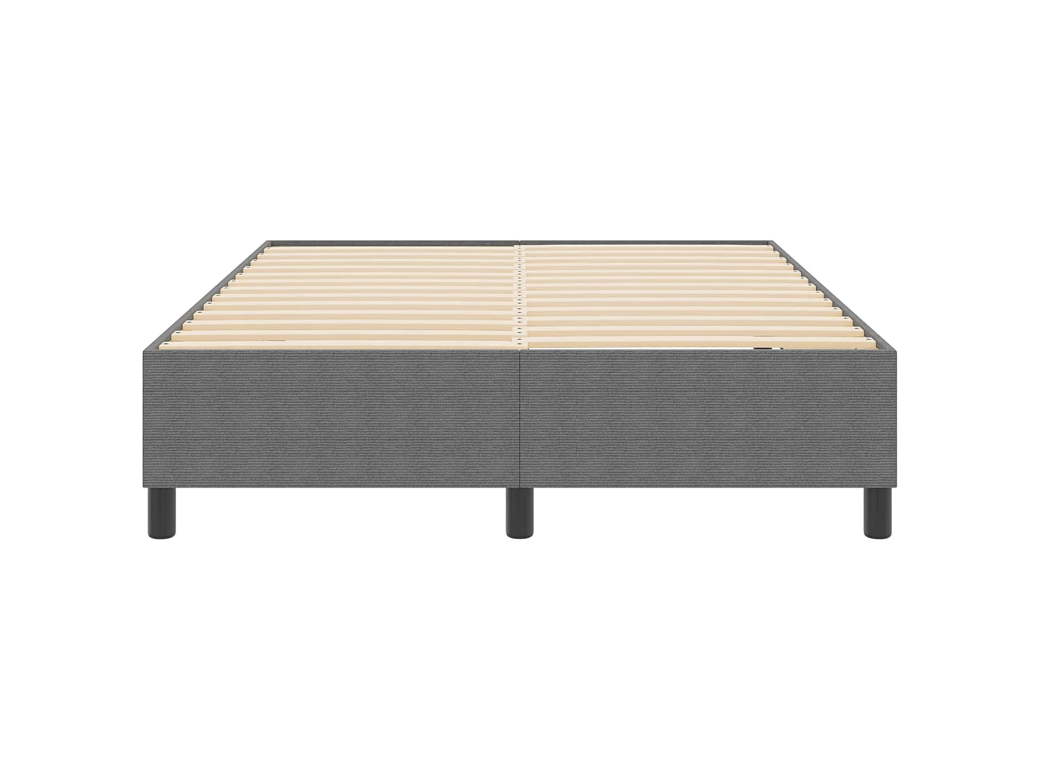 Plattformbettgestell Hellgrau 140 x 200 cm Cordstoff