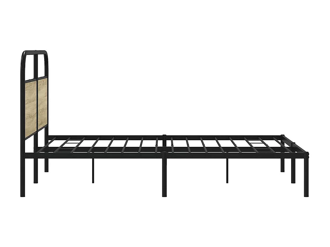 Cadre de lit sans matelas 160x200 cm chêne sonoma