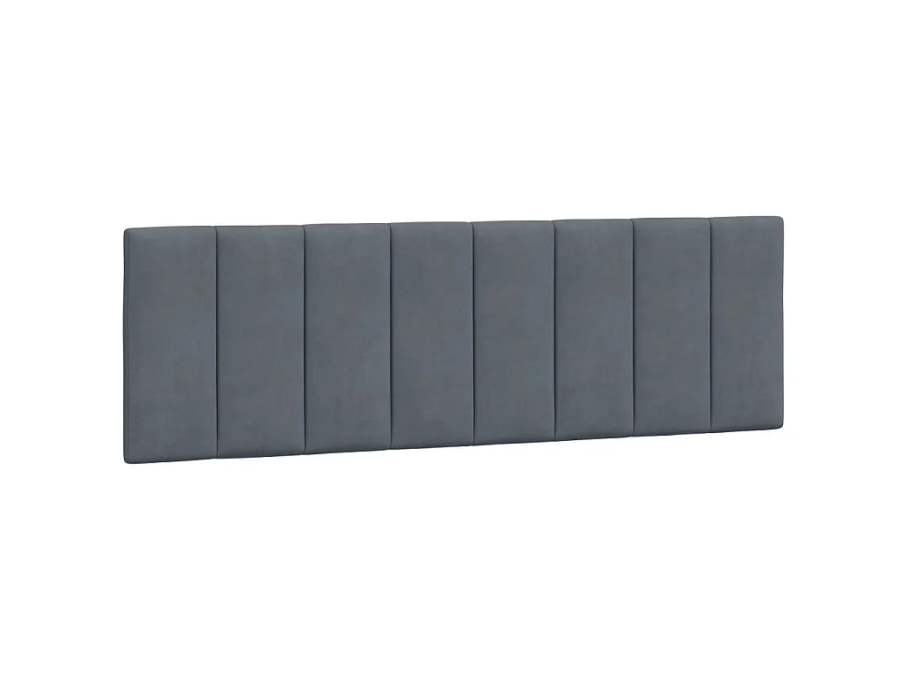 Cama com colchão Hanko 160x200 cm veludo cinzento-escuro