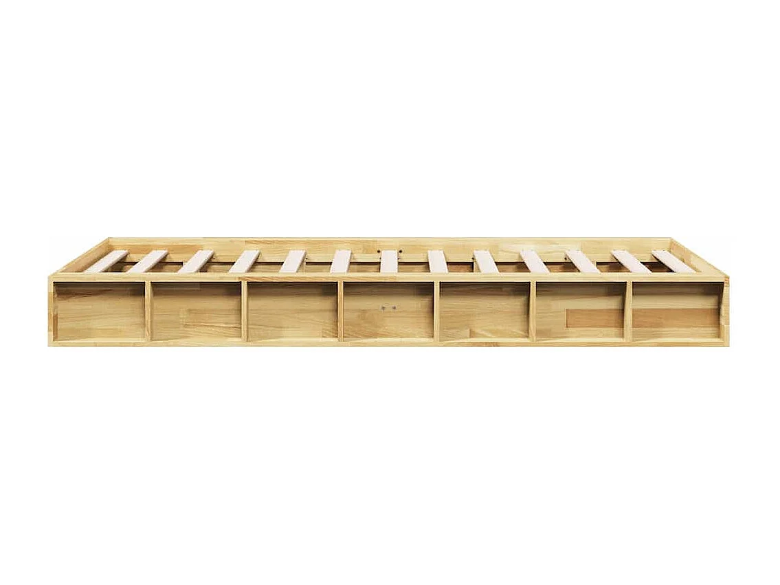 Massivholzbett ohne Matratze 90x190 cm Eichenholz