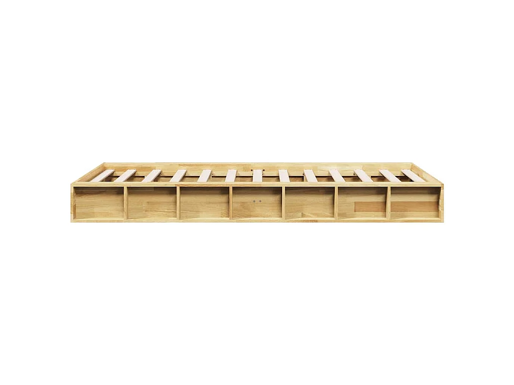 Bedframe zonder matras 90x190 cm massief hout eiken