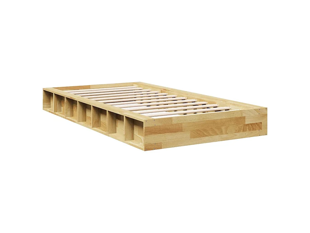Bedframe zonder matras 90x190 cm massief hout eiken
