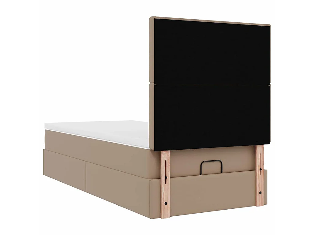 Ottoman bed met matras en LED's 100x200cm kunstleer