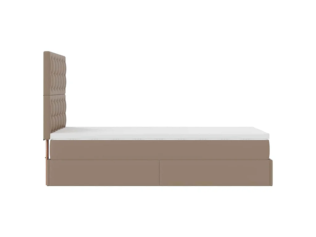 Ottoman bed met matras en LED's 100x200cm kunstleer