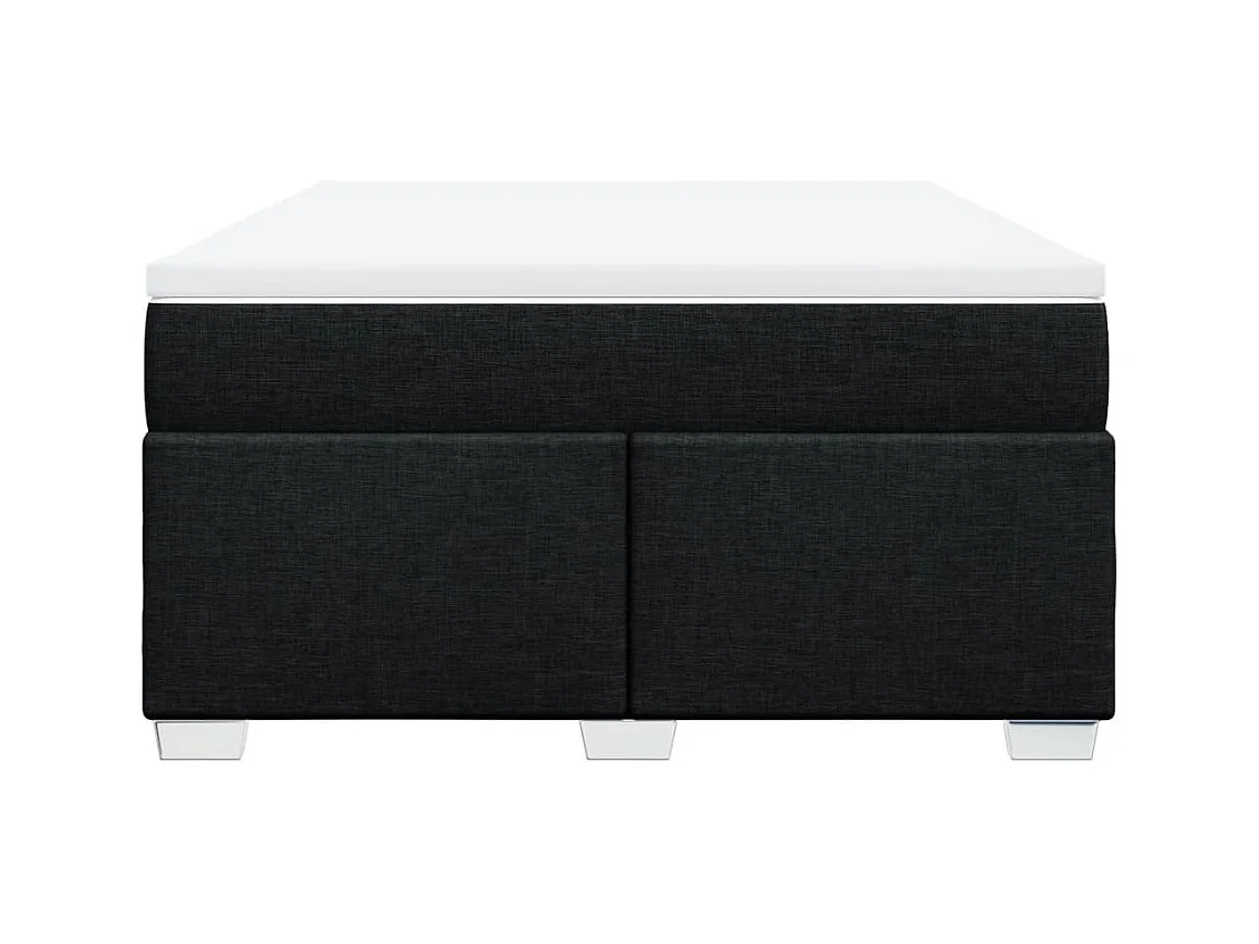 Boxspringbett mit Matratze Schwarz 160x200 cm Stoff