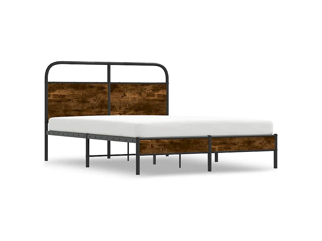 Giroletto senza Materasso Rovere Fumo 140x190 cm in Truciolato