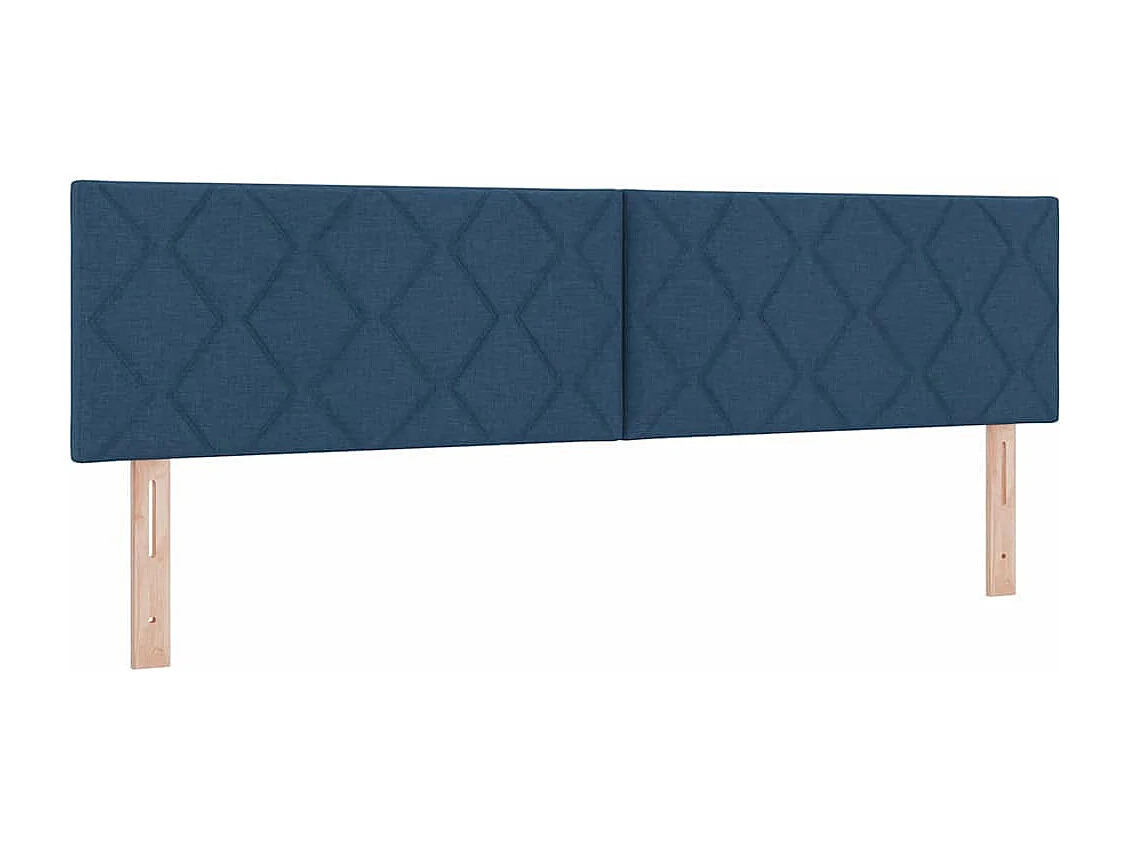 Letto a molle con materasso Blu 200 x 180 cm Poliestere