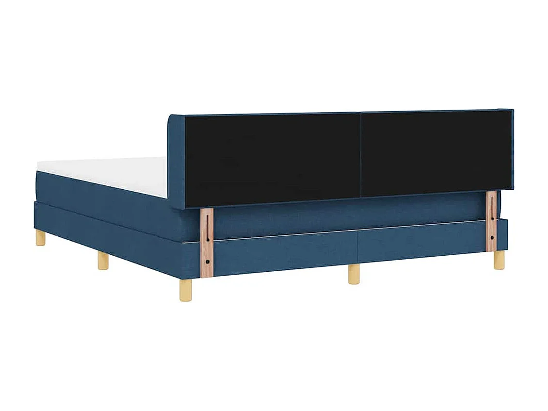 Letto a molle con materasso Blu 200 x 180 cm Poliestere