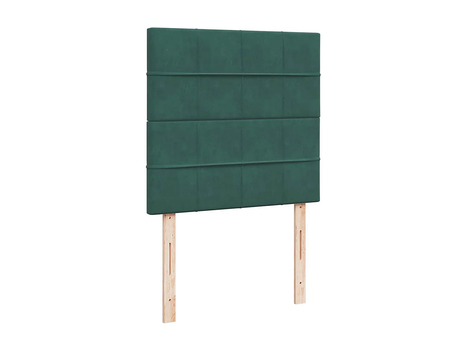 Boxspringbett mit Matratze Dunkelgrün 90x200 cm Samt