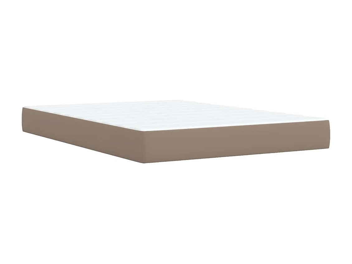 Giroletto a Molle con Materasso Cappuccino 140x200cm Similpelle