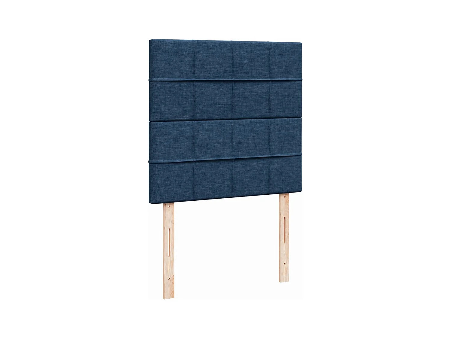 Sommier à lattes de lit avec matelas Bleu 90x200 cm Tissu